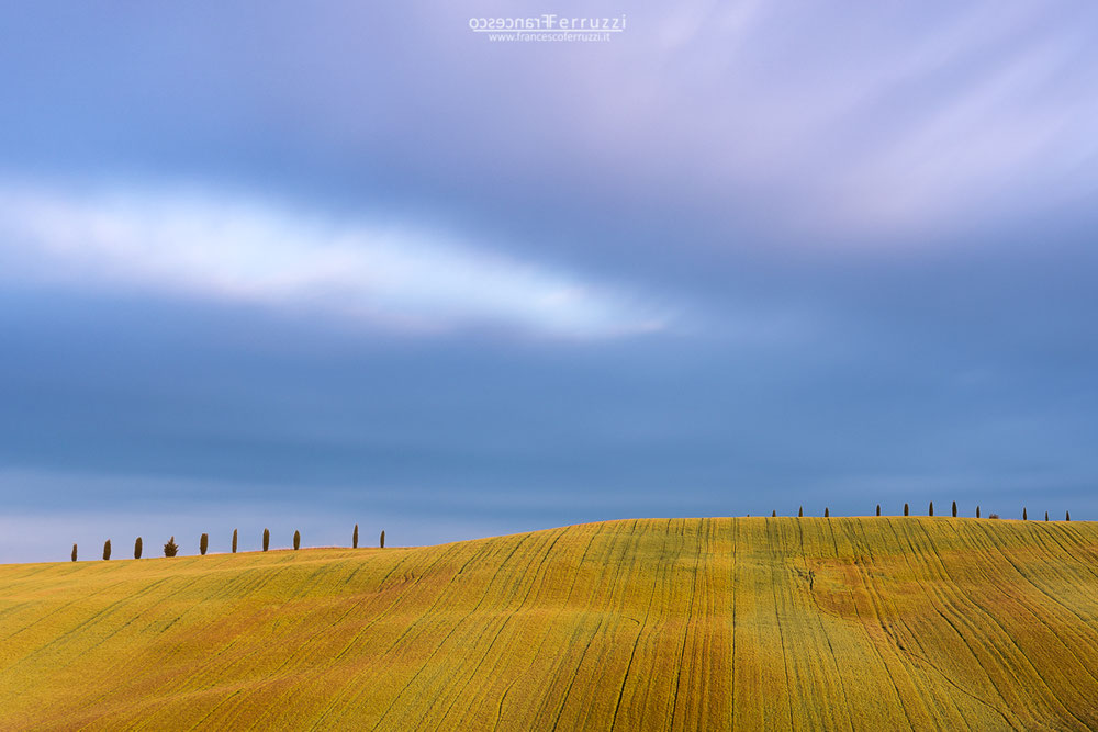 Alba in val d'orcia - Toscana