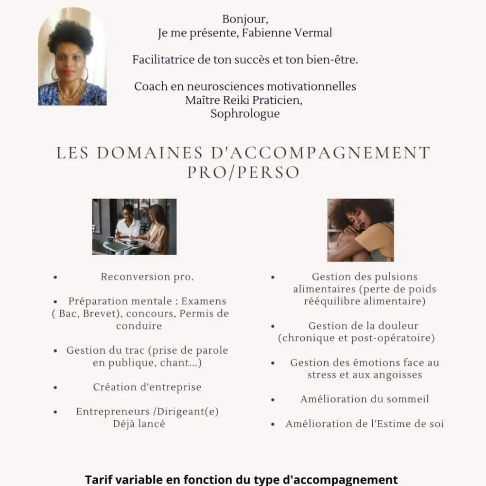 Prestaire Fabienne Vermal entre Paris et Bouillante 