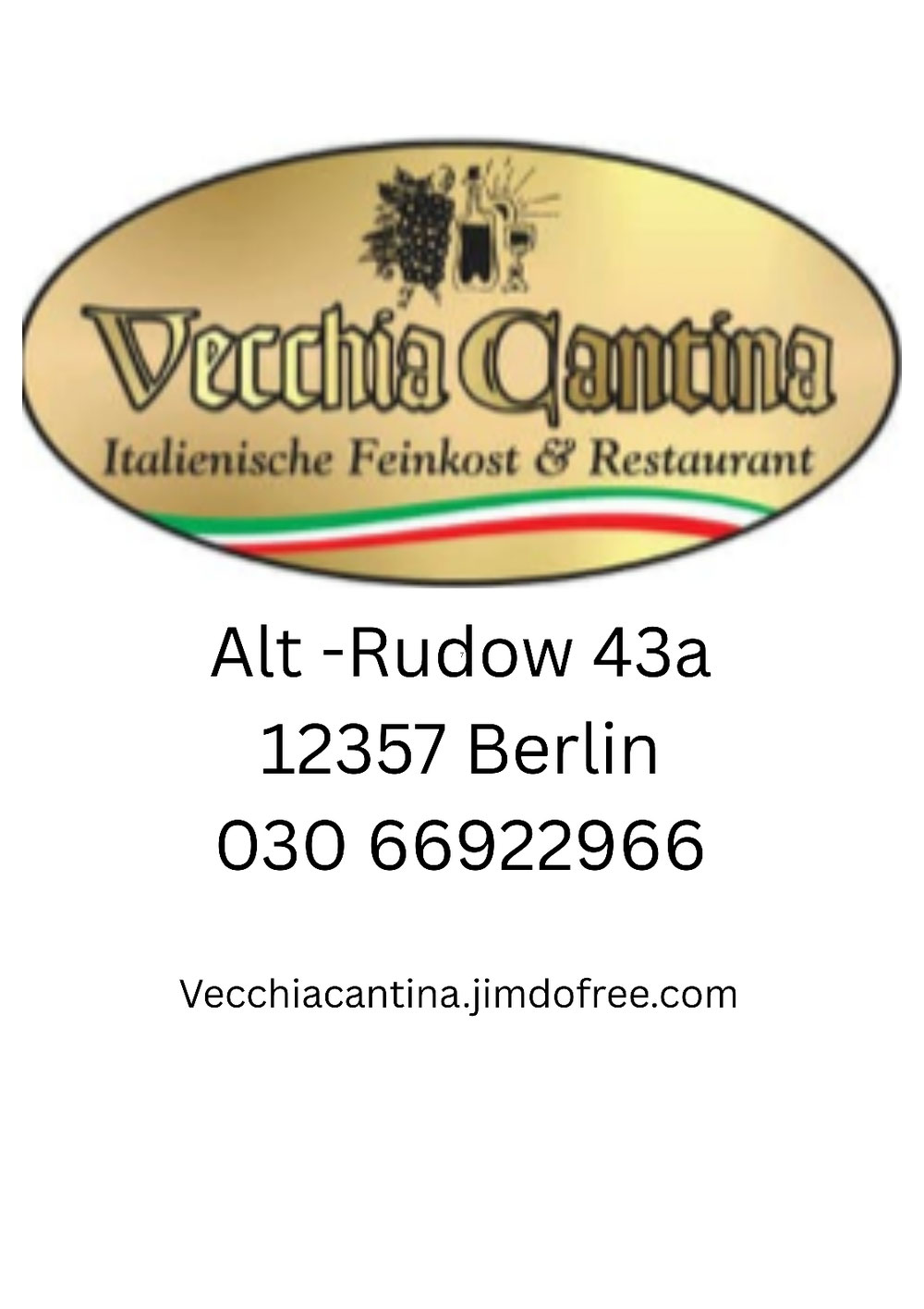 Bitte Reservierungen nur telefonisch