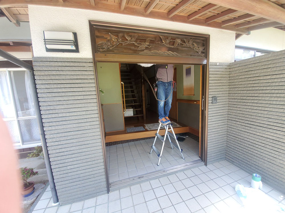 玄関引き戸カバー工法 リシェント2玄関引き戸