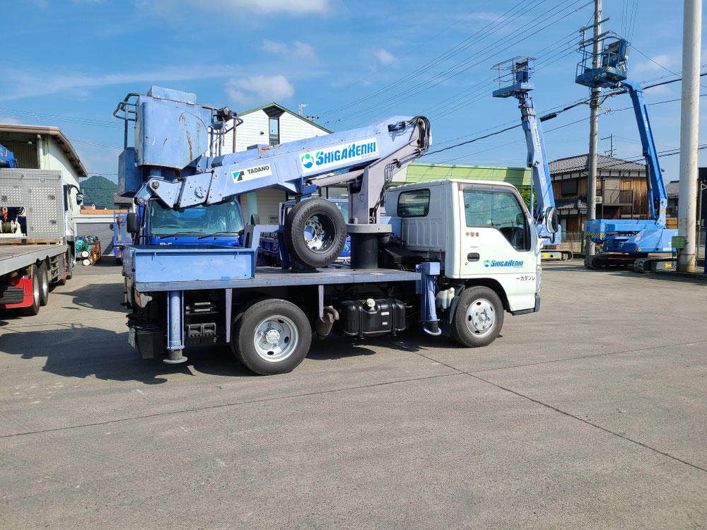 高所作業車10m未満を滋賀建機さんにてレンタル