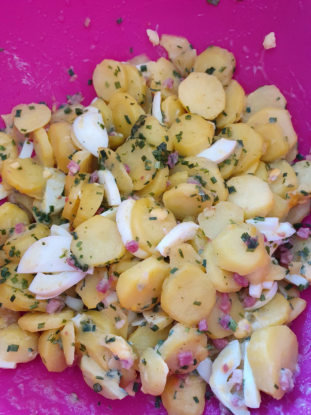 Der Kartoffelsalat für Eilige, ging wirklich schnell und super lecker und ohne dicke Soße
