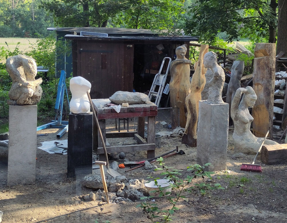 Beton und Holz 