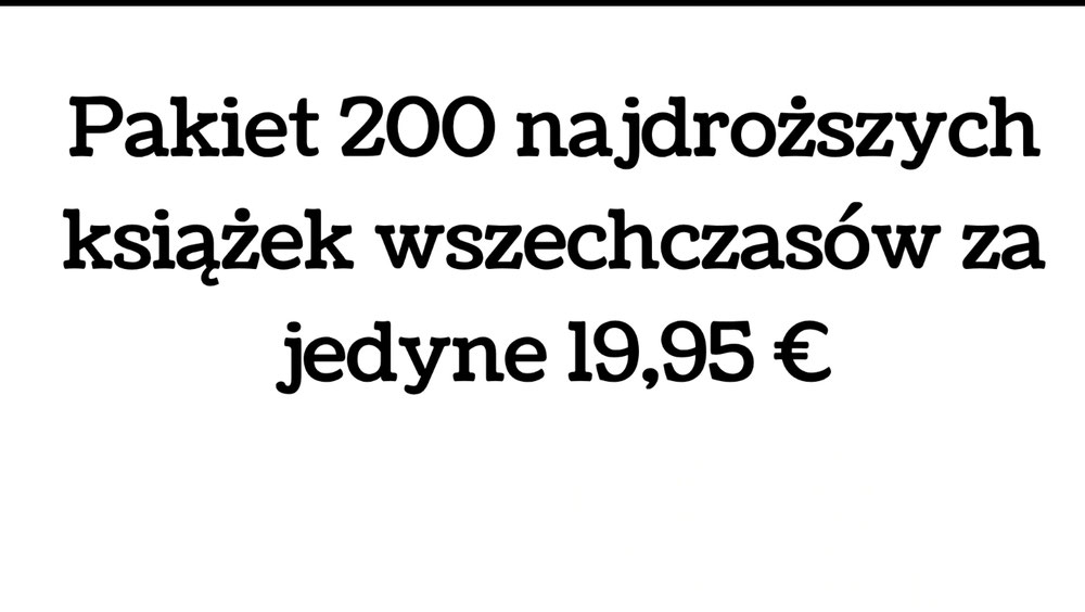 Pakiet 200 książek 20€