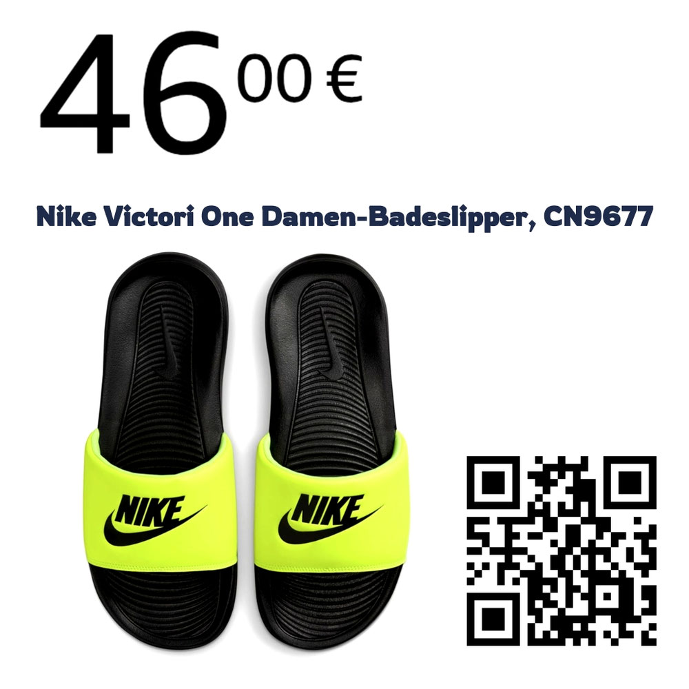 NIKE "Voctori ONE" DAMEN-BADESLIPPER, NEON