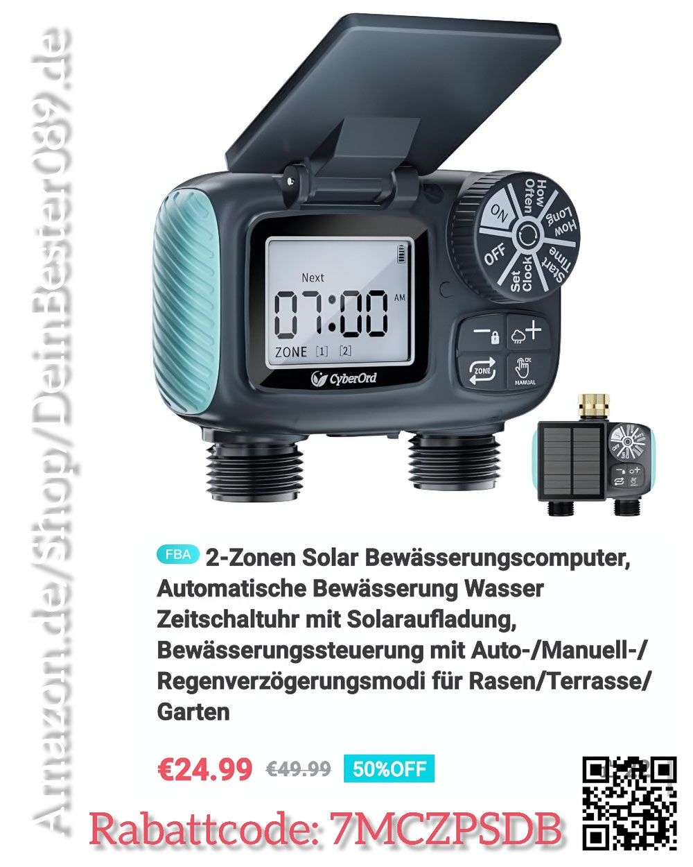 Bewässerungsautomat, Garten, Rabattcode an der Kasse , 2026