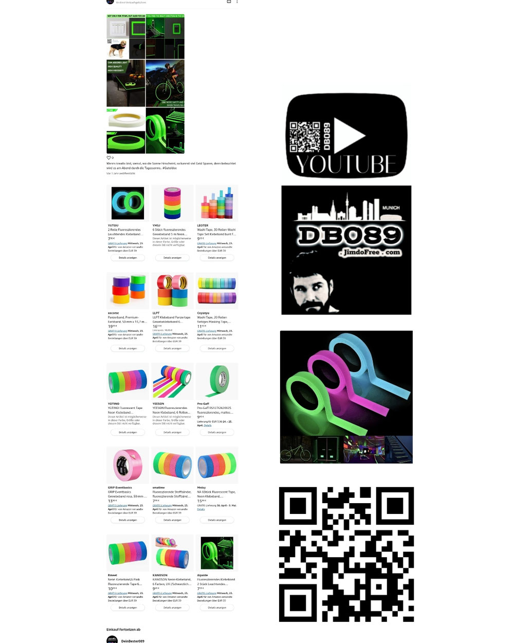 "NEON - April" Neonbänder, sei kreativ