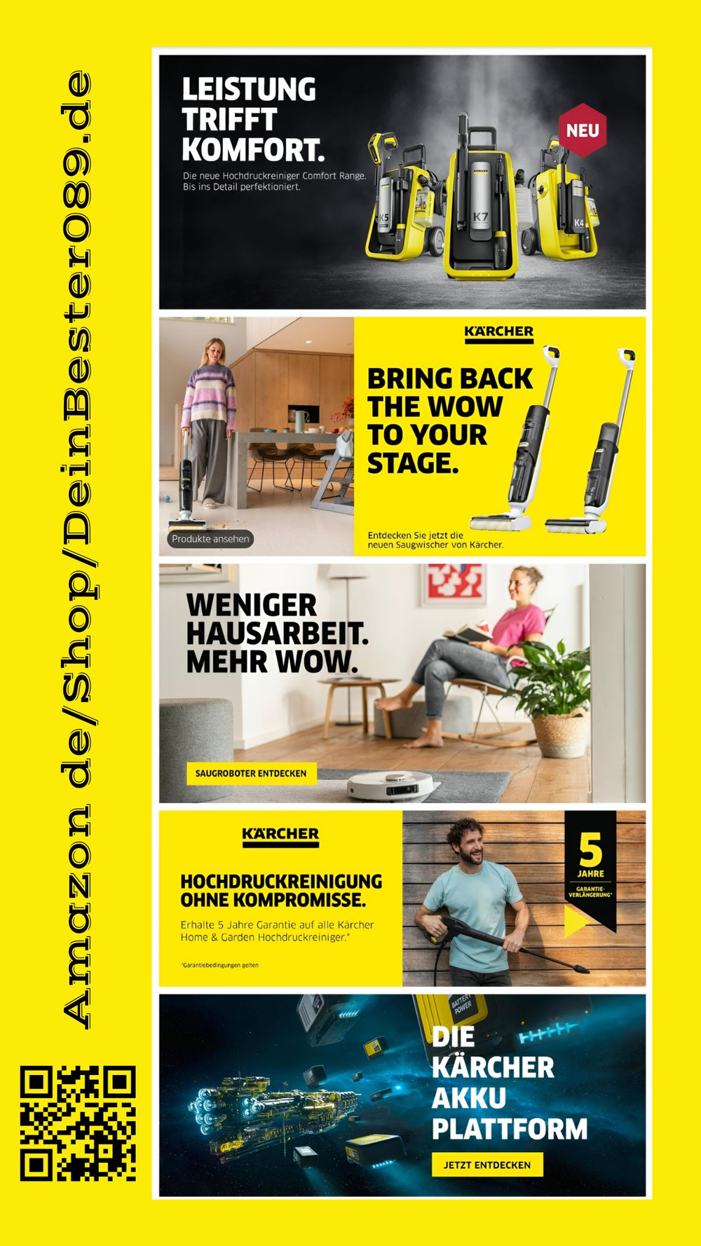 Kärcher Store, Garten, Werkstatt