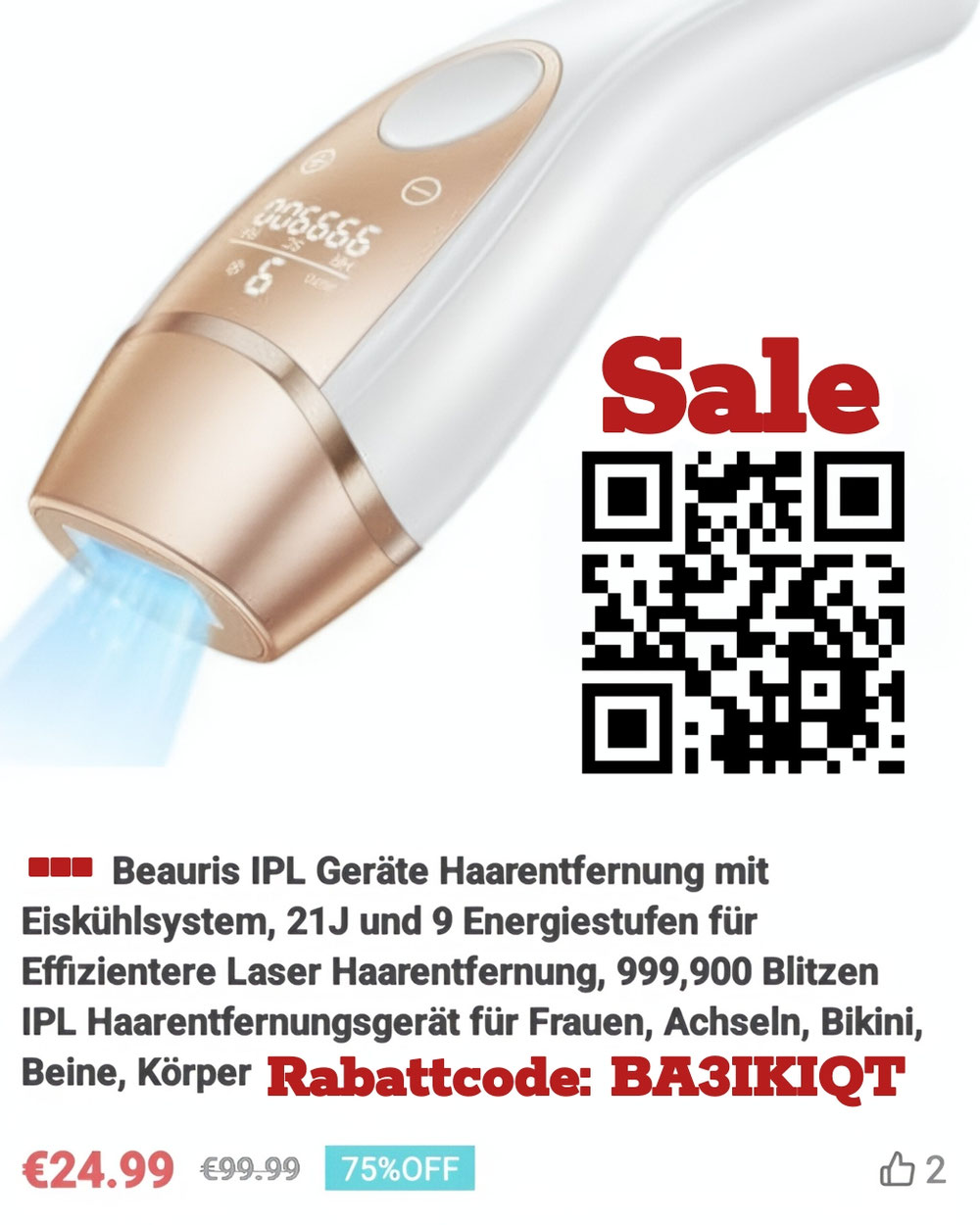 beauris ipl Haarentferner