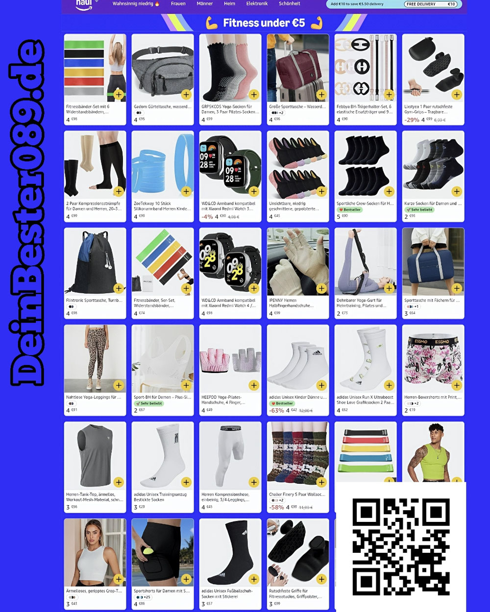 Fitness underv 5 €