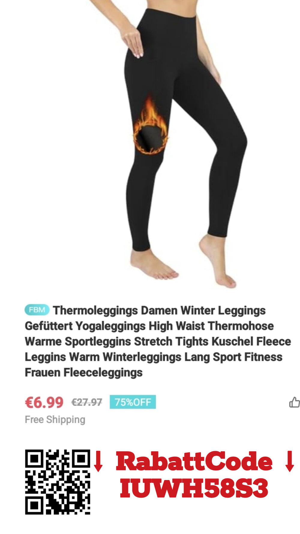 THERMO LEGGINS Damen