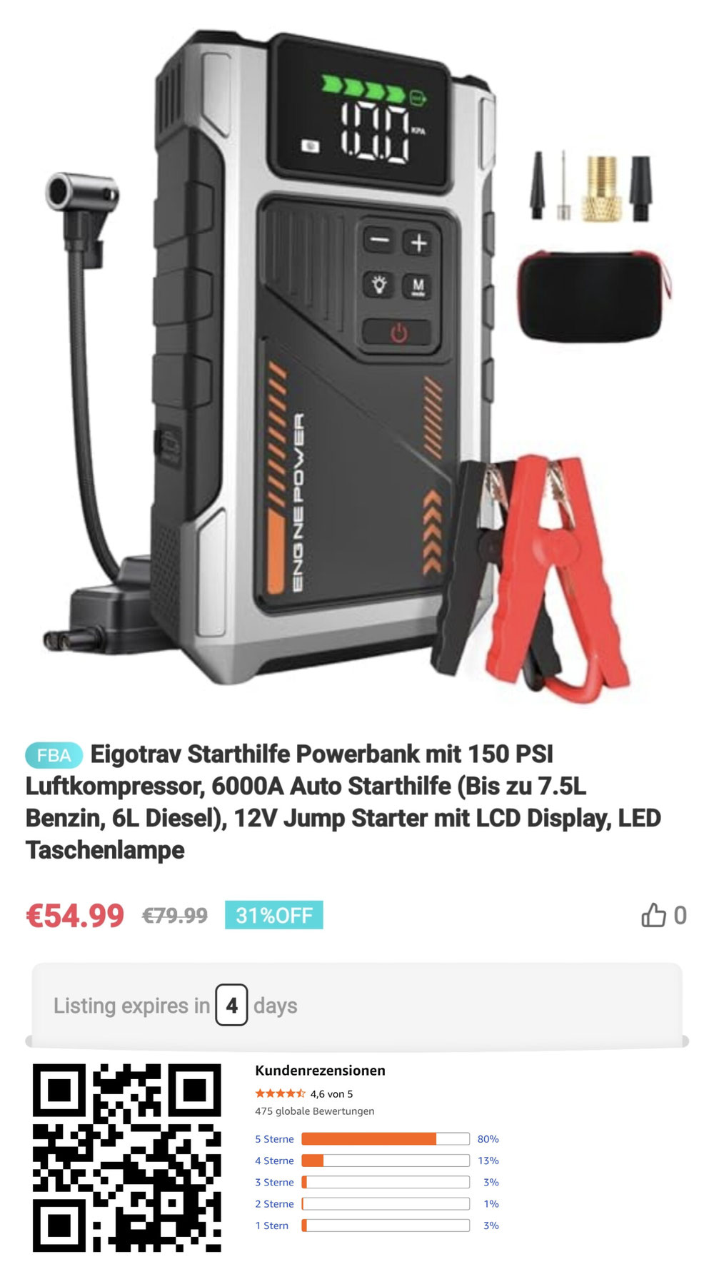 STARTHILFE, Powerbank,Autozubehör
