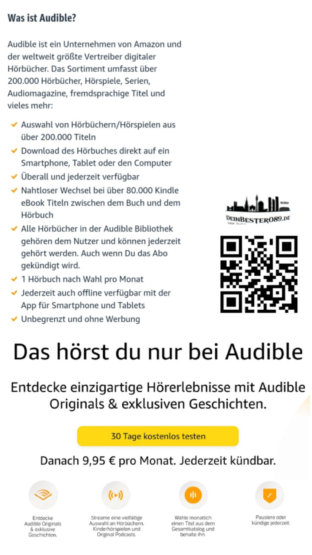 Audible (Auch 30 Tage testen)