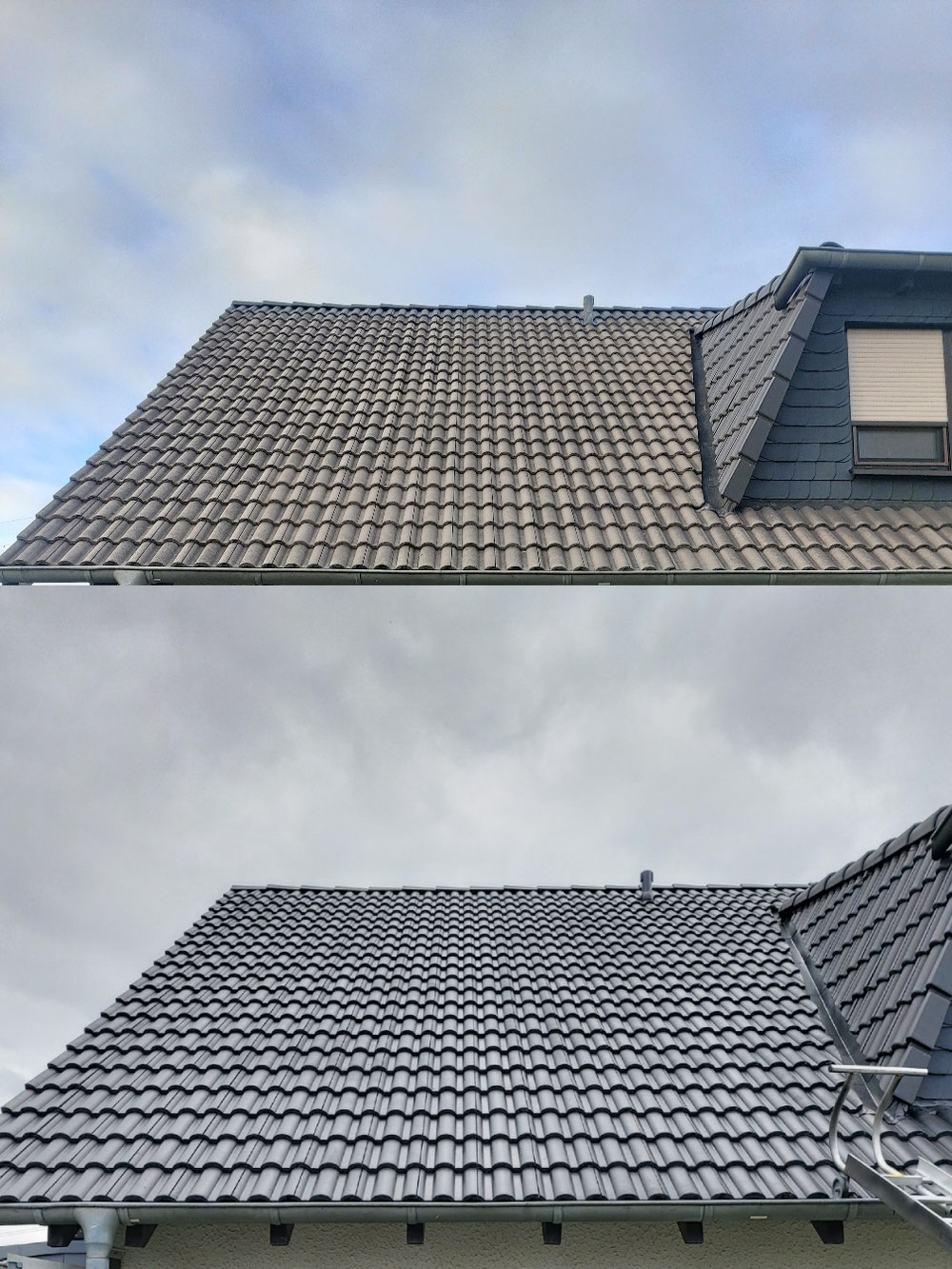Dachreinigung mit Dachbeschichtung 