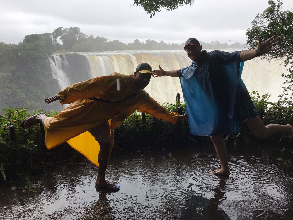 Dancing on the falls 