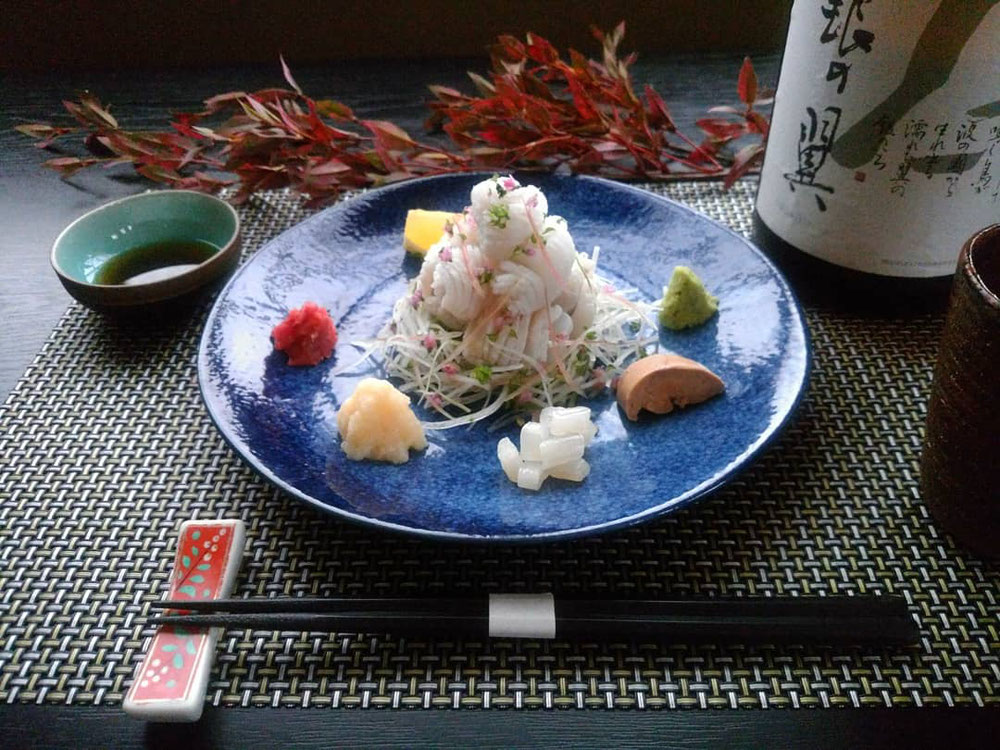 鱧湯引き 寿々木 鱧湯引き 寿々木
