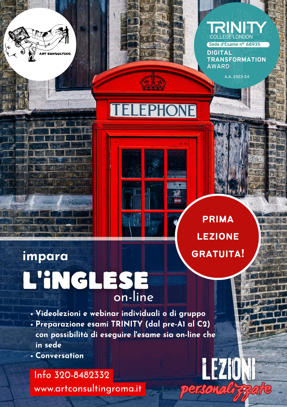 Da quest'anno grande NOVITÀ! Le lezioni saranno anche on-line! E si potrà scegliere se conseguire i titoli (dall'A1 al C2) in sede oppure con esame finale on-line!