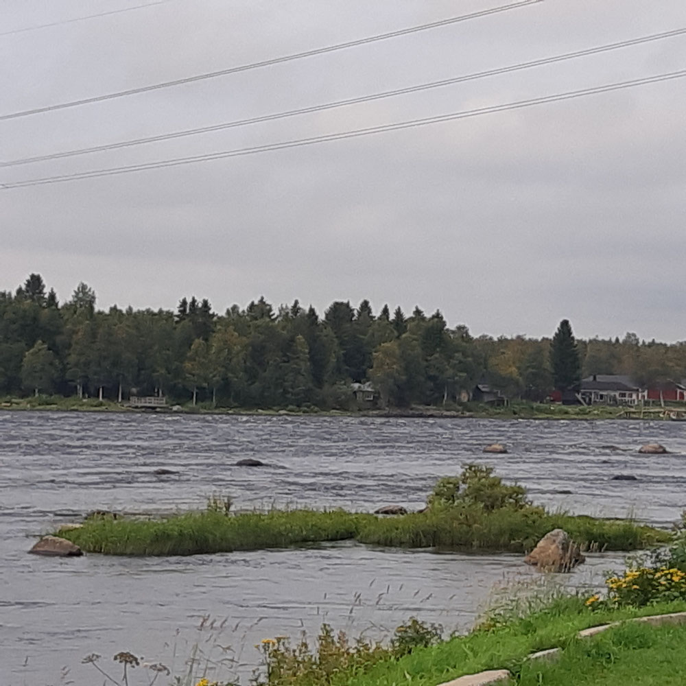Der Fluss Tornio, dem ich in den nächsten Tagen folge 