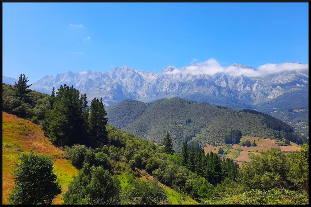 Vue sur les montagnes des Picos de Europa