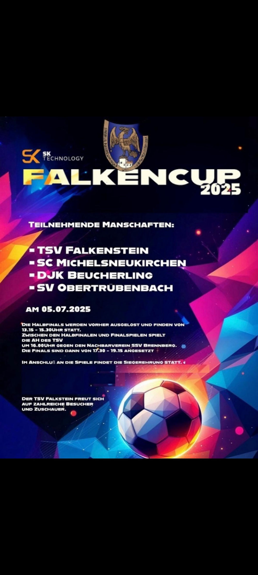 Am 05.07.25 findet unser diesjähriger Falkencup statt.