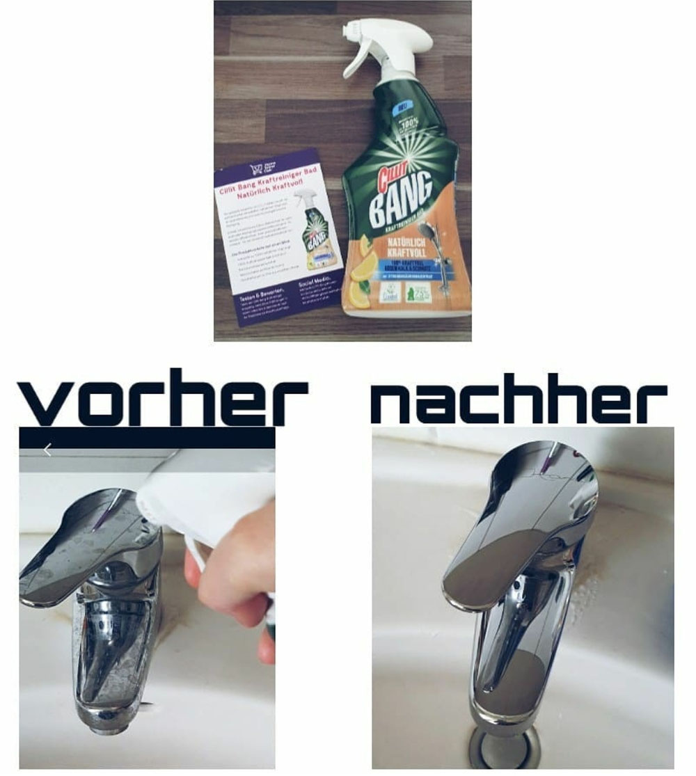 HomeTesterClub CillitBang Sprühflasche gegen Kraftreiniger