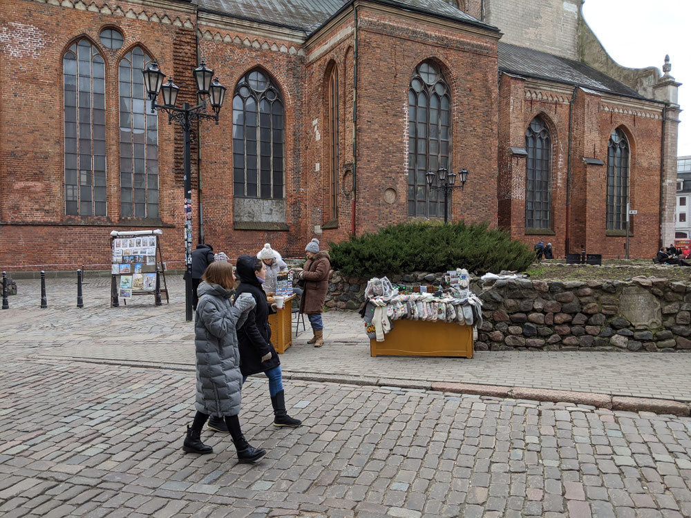 Souvenir-Stände vor der St. Peter Church