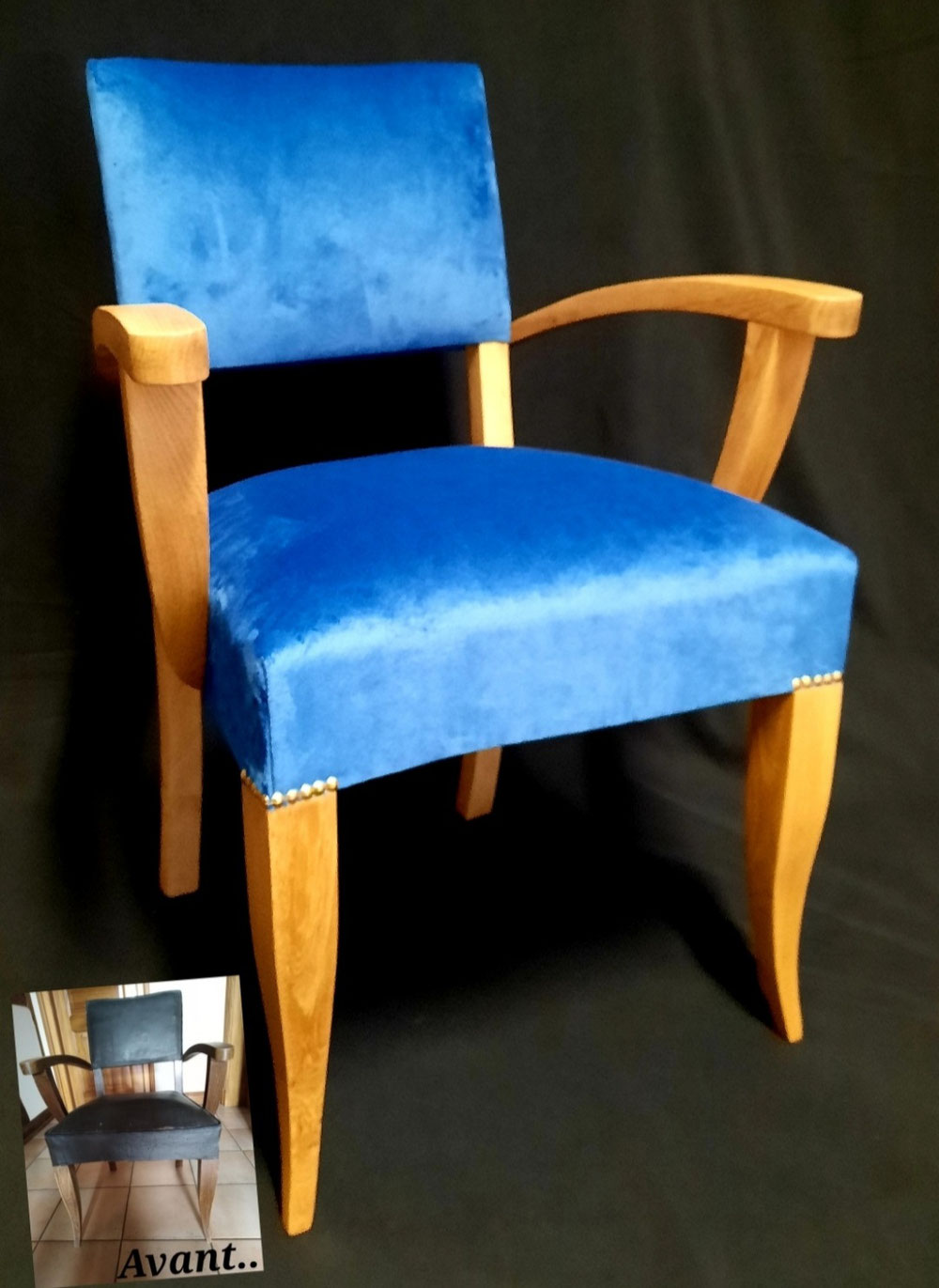 Restauration d'un fauteuil.