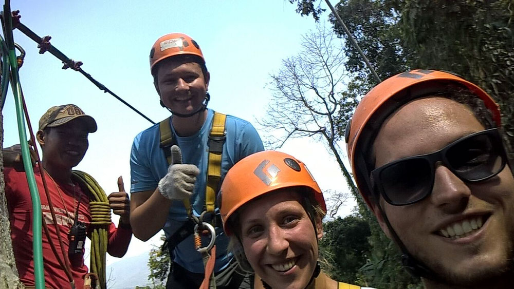 Ziplining in Vang Vieng