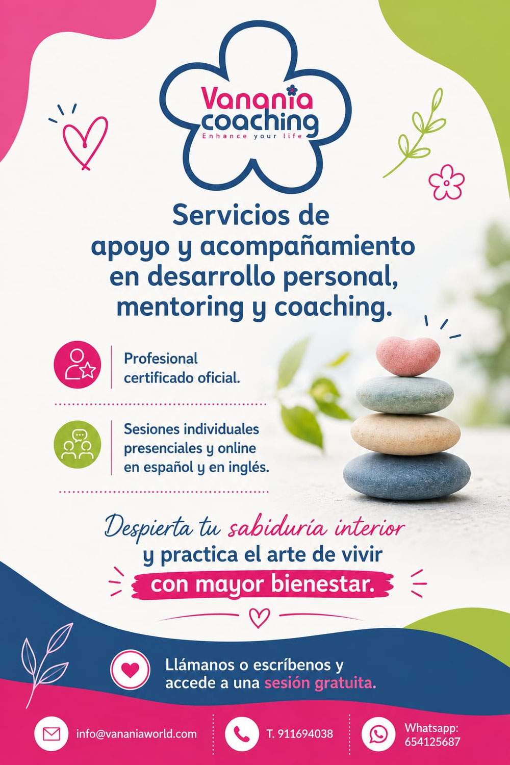 Servicios de apoyo y acompañamiento. Coaching Personal.