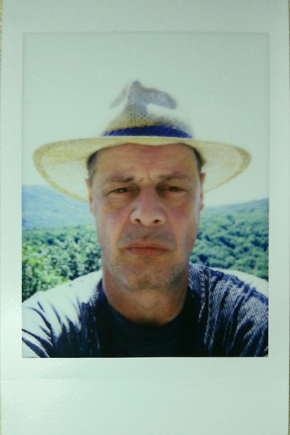 Selfie with instant camera