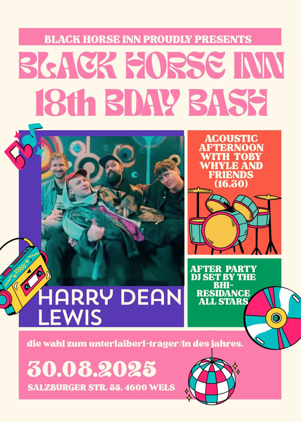 Black Horse Inn Birthday Bash ab 15:00 im Gastgarten