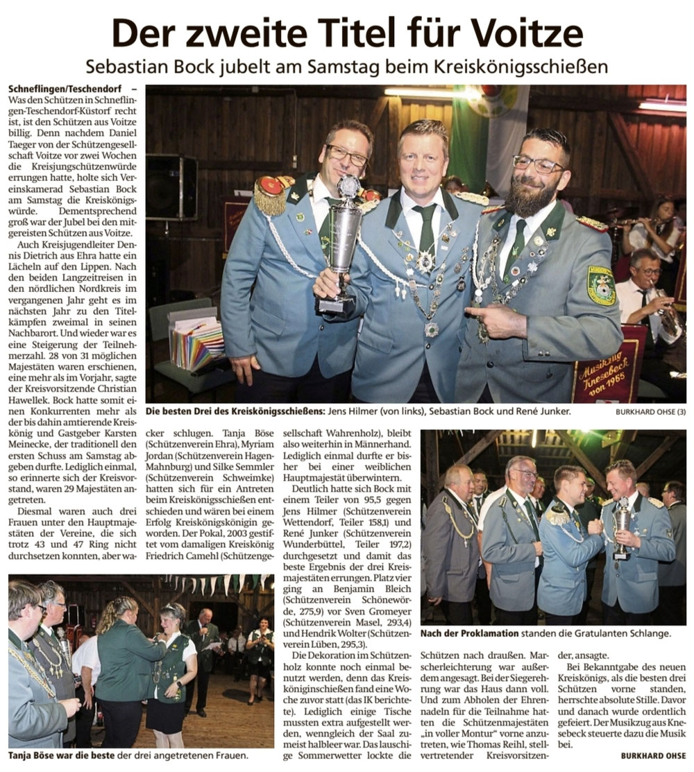 Aus dem Isenhagener Kreisblatt vom 22.09.2025
