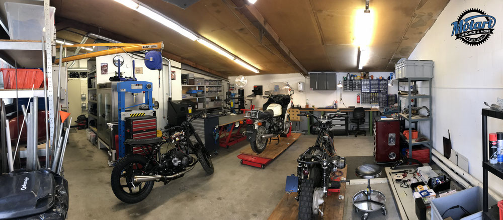 customgarage garage zürich illnau bmw honda yamaha suzuki bmwr80 bmwr100 sandstrahlen pulverbeschichten ultraschallreinigen motorrad