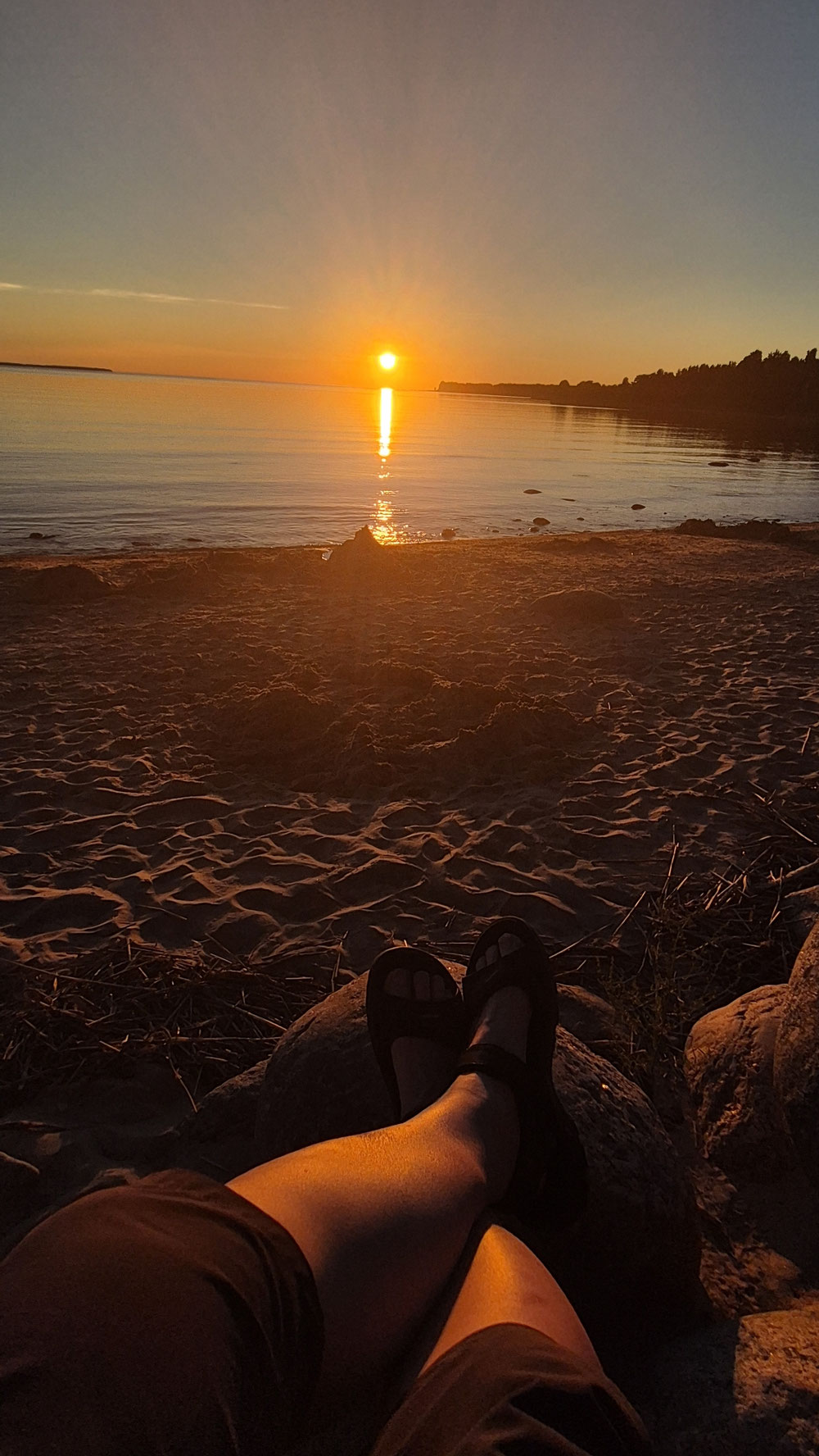 Sonnenuntergang im Laheemaa