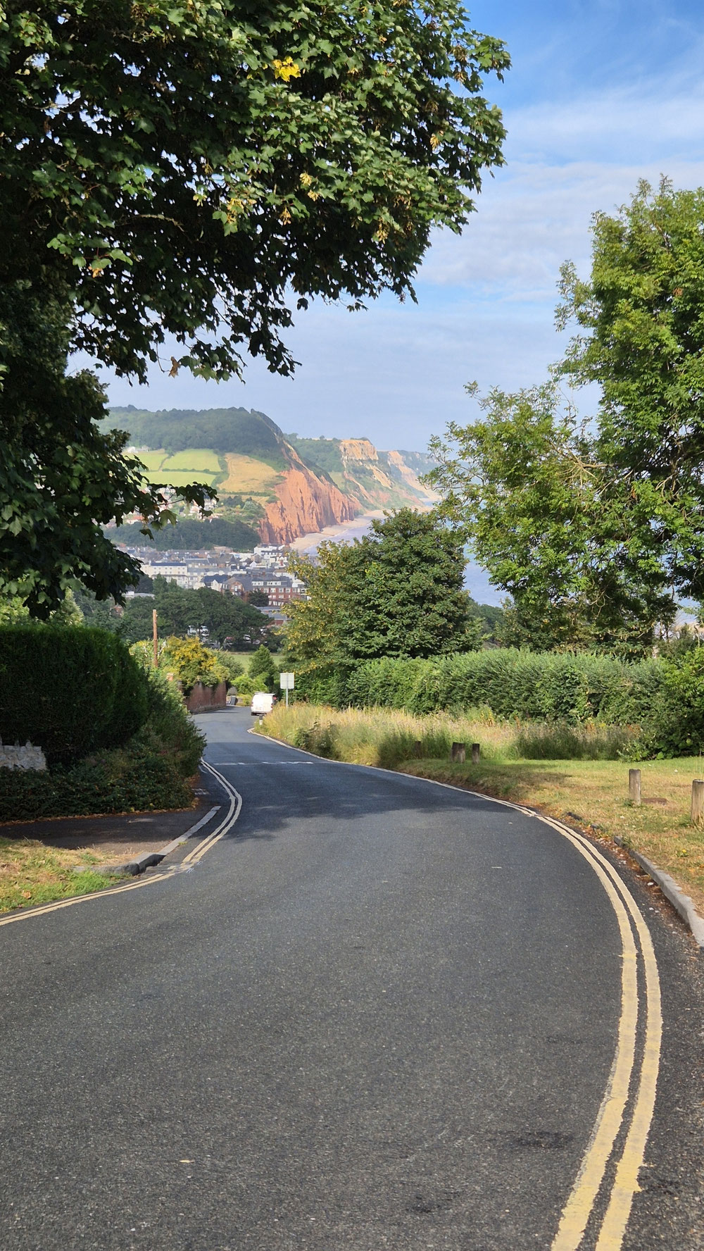 Anstieg hinter Sidmouth