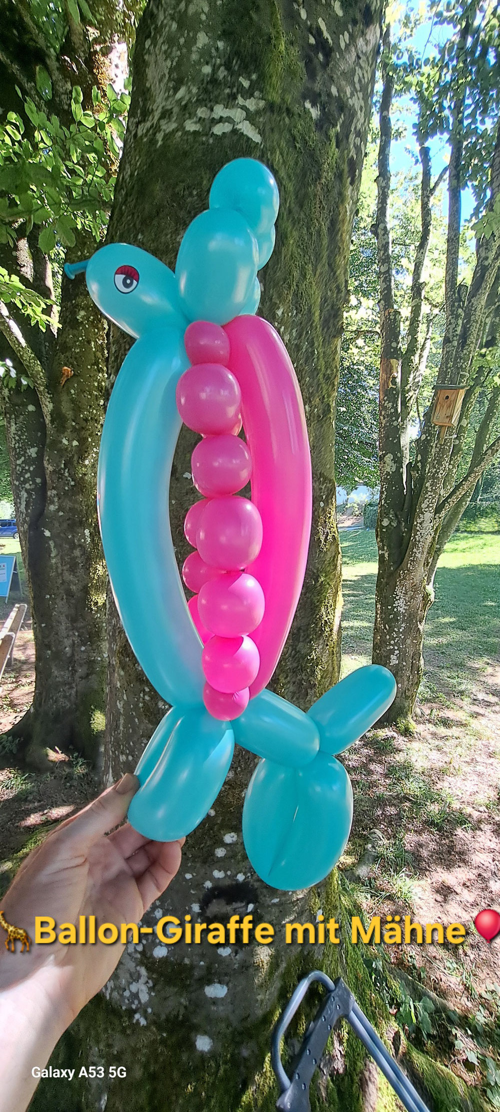 Neues Ballonmodell: "Giraffe mit Mähne"
