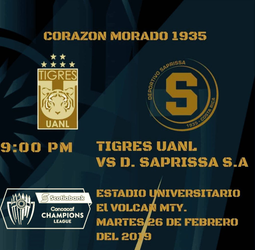 Tigres UANL vs D. SAPRISSA