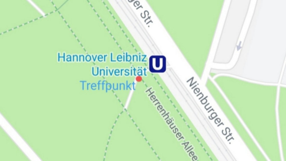 Treffpunkt zum Training im Georgengarten Hannover 