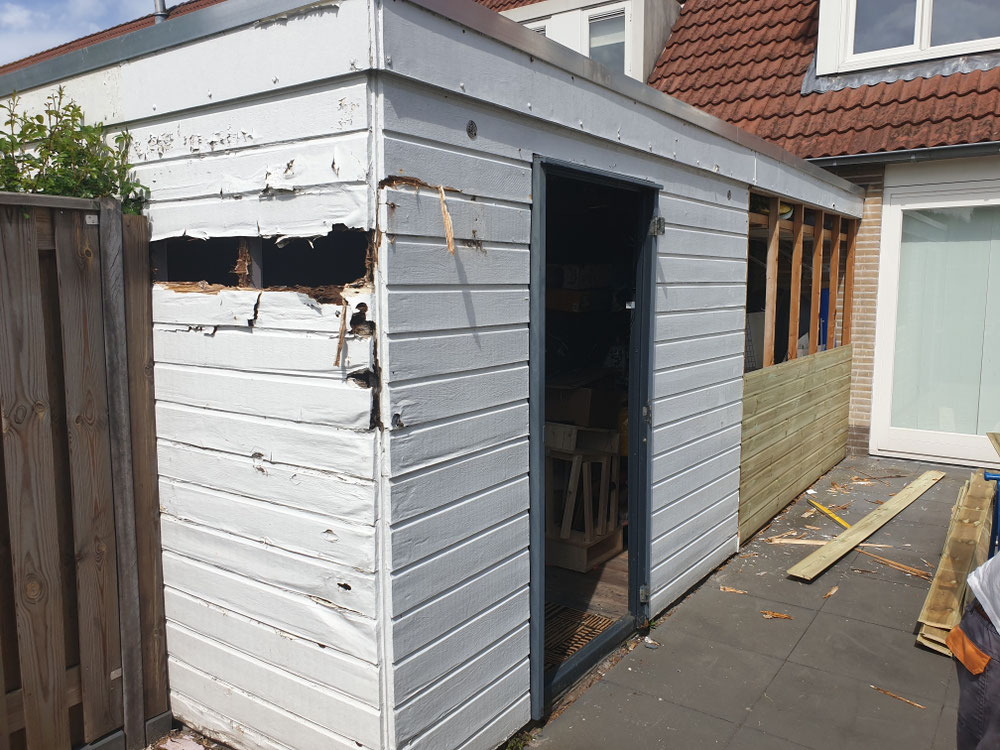 Renovatie schuurtje 