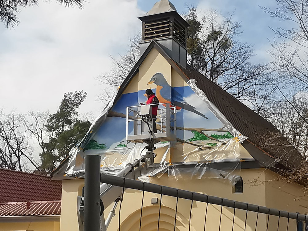 Fassadengestaltung der Diagonie