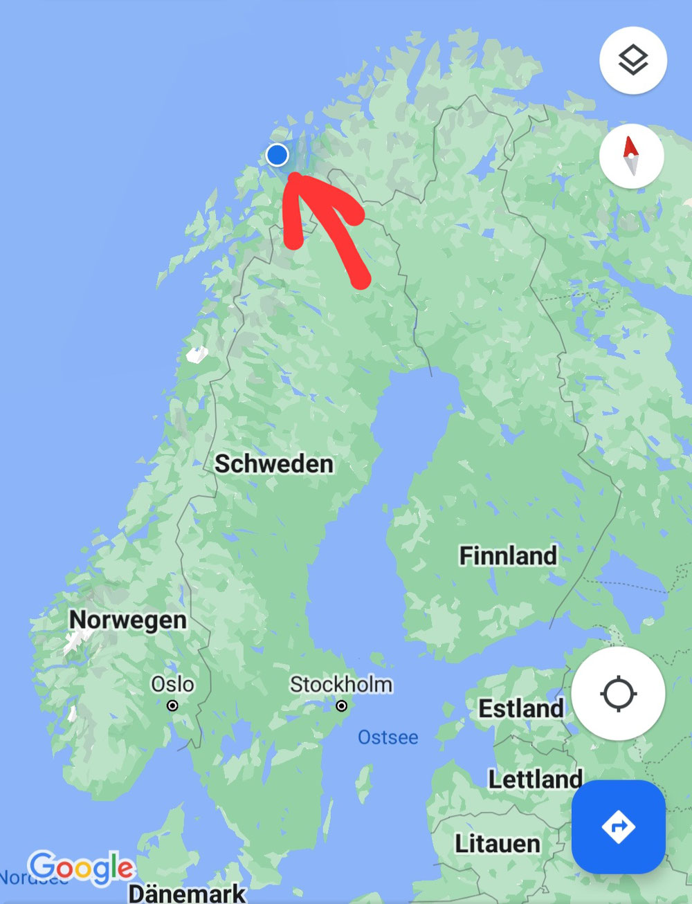 ...wir werden noch bis Ssmstag Vormittag in Tromsø sein