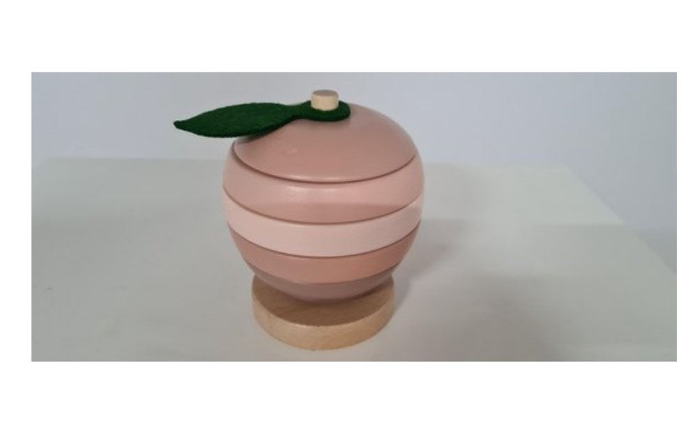 Houten appel stapel set