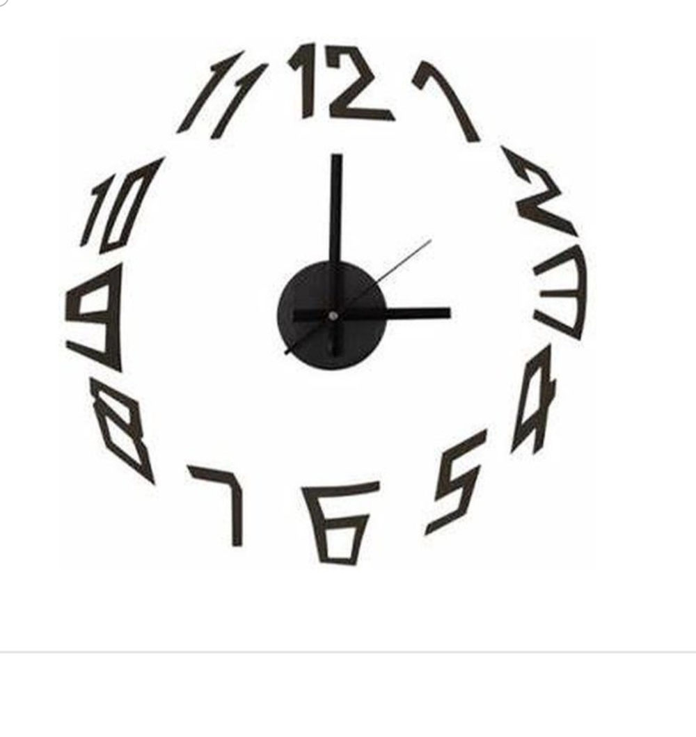 Muur sticker klok