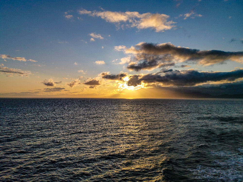 Sunset auf dem Meer, extra ordinary