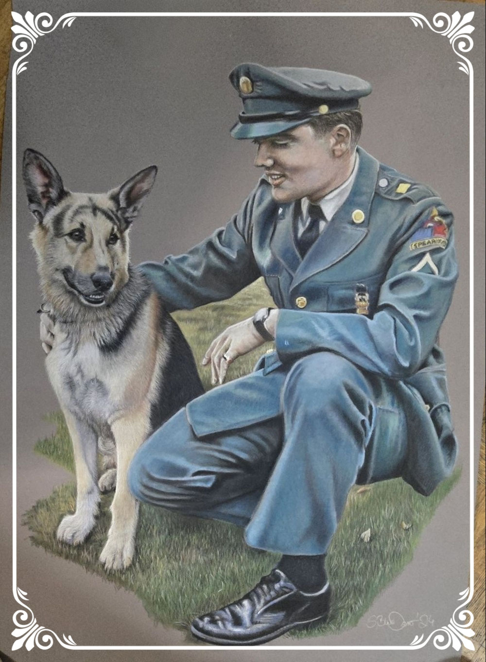 Elvis mit Schäferhund in Bad Nauheim