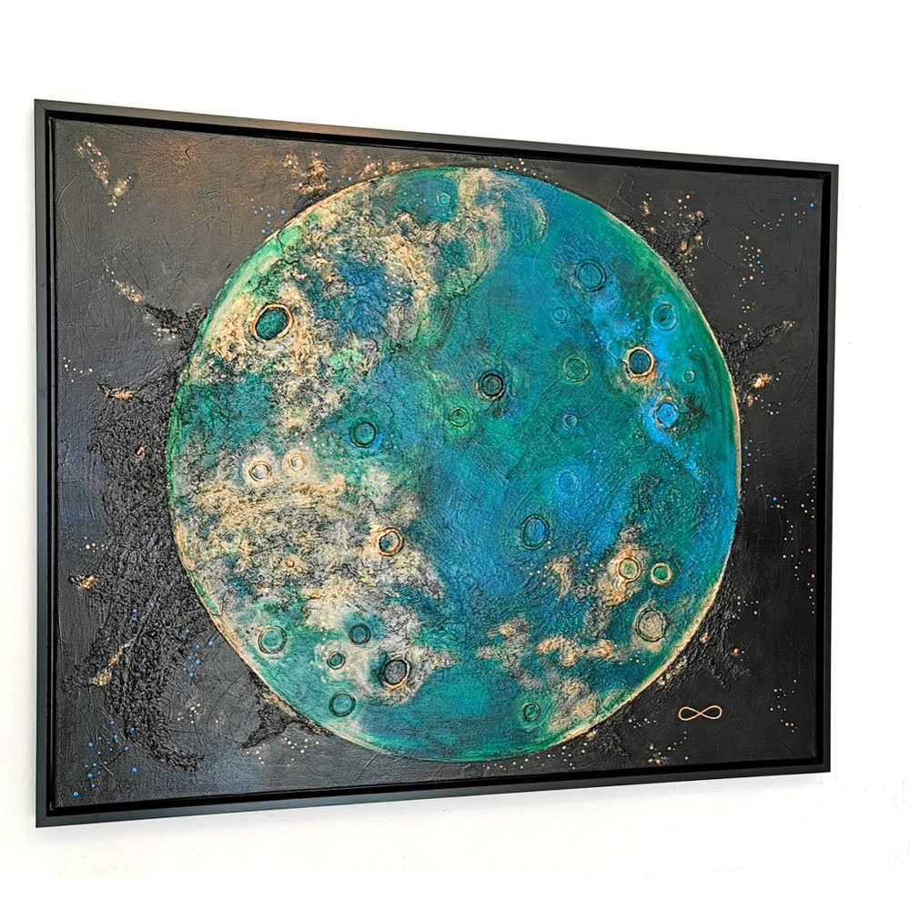 INFINITY  (100x80 cm) Leinwand/Acrylfarben/Schattenfugenrahmen