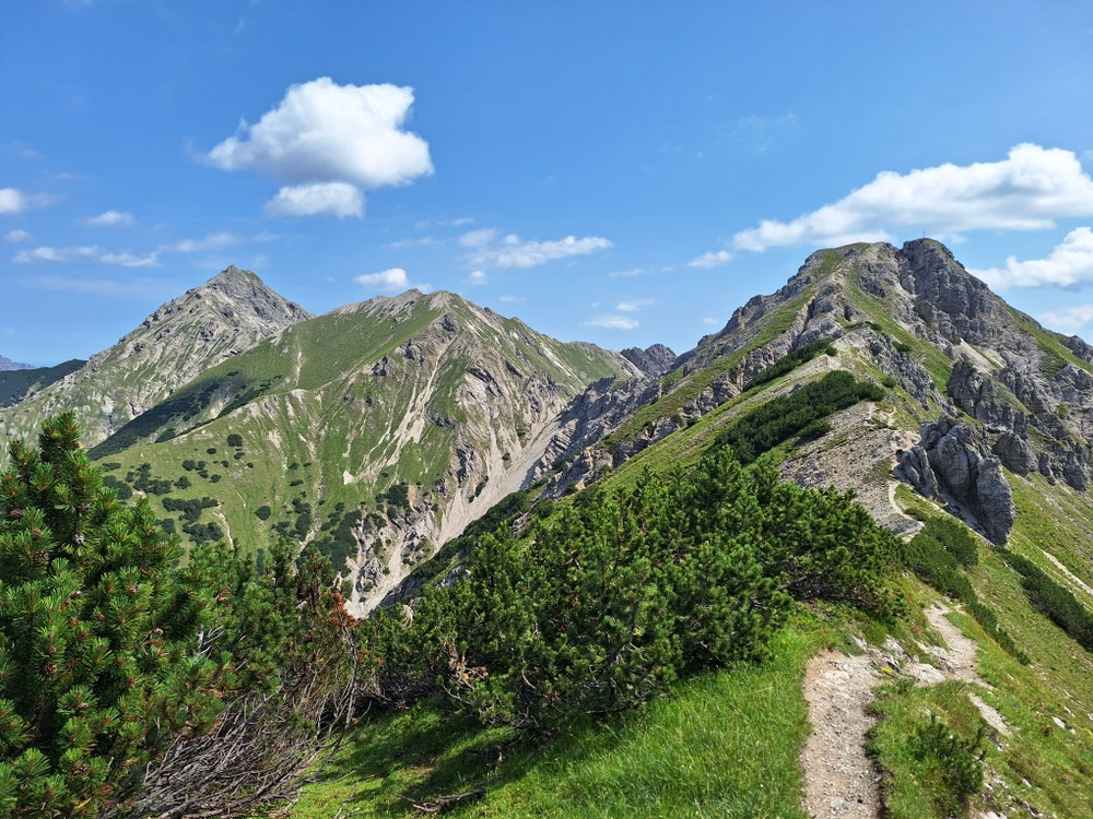 Schellschlicht- Kreizlspitze - Kreuzspitze (von rechts nach links(