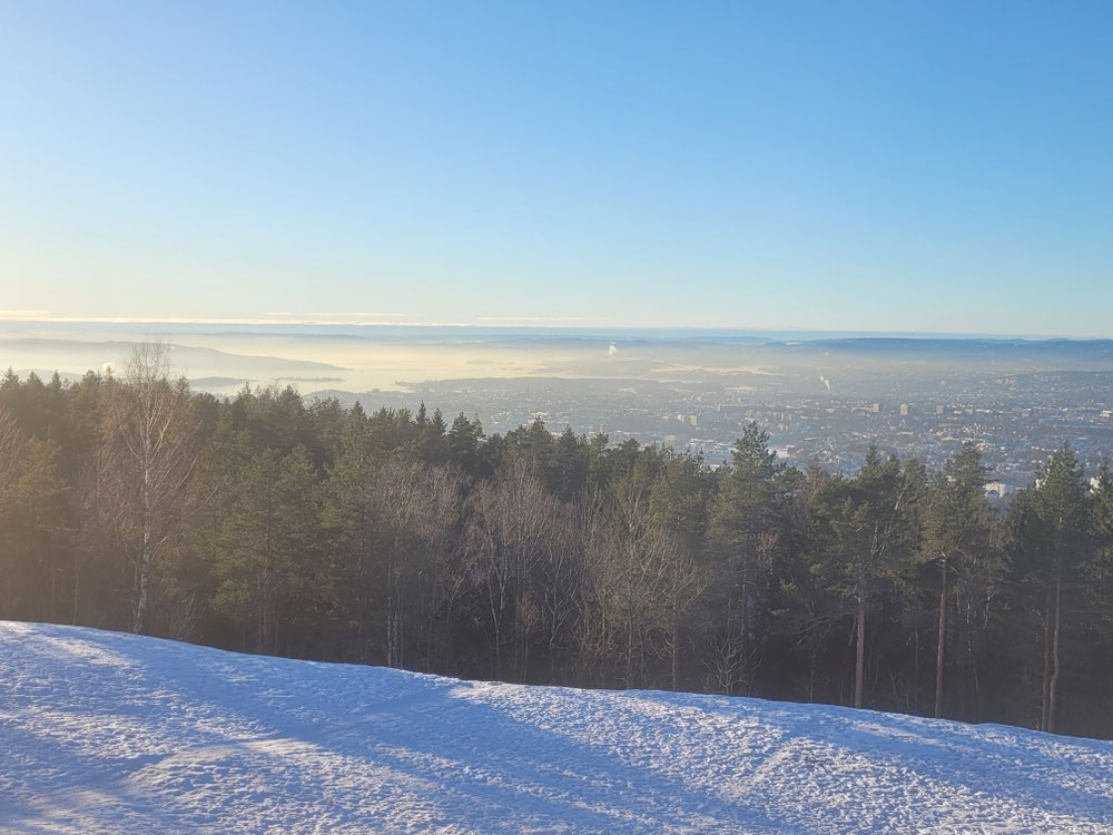 Blick von der Terrasse des Grefsenkollen Restaurant 