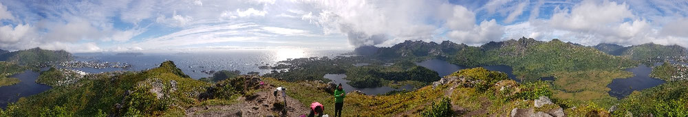 360° Panorama vom Tjeldbergtinden