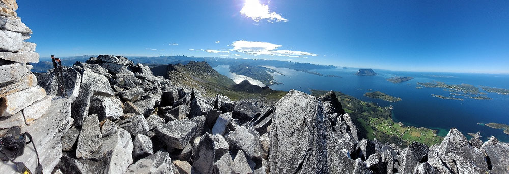 Gipfelpanorama Süd bis West
